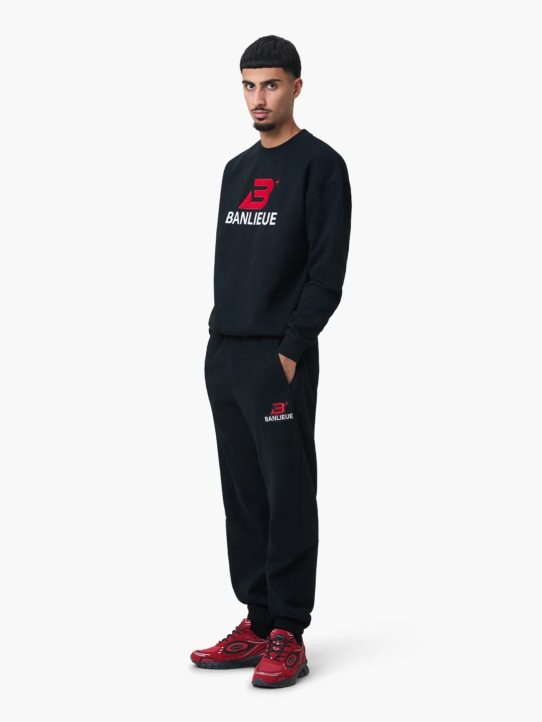 CHENILLE B+ SWEATER | BLACK / RED - Image 4